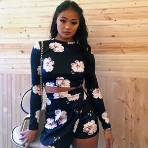 🌸 FLORAL CO-ORD SKORT SET🌸